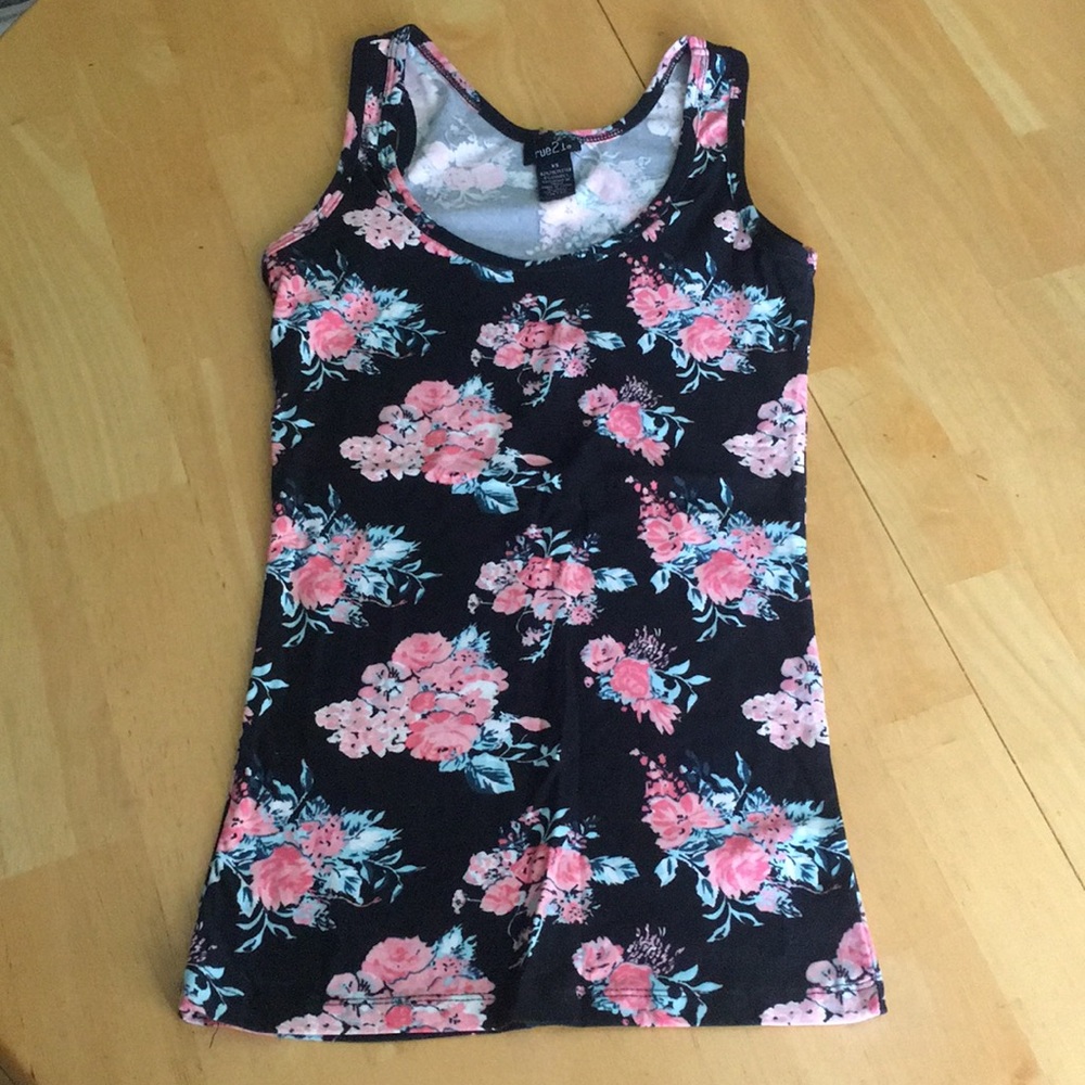 Rue 21 floral soft tank top
